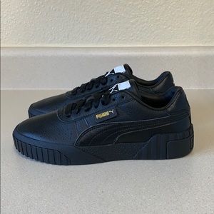 New Puma California Leather Black/Gold